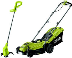 Kosiarka elektryczna do trawy 13000W RLM3313A zestaw z podkaszarką RLT2925 RYOBI