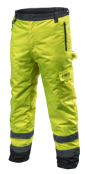 Spodnie robocze ostrzegawcze ocieplane, żółte, rozmiar M 81-760-M NEO