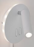 Oprawa ścienna TABARI LED 4.4W 3000K  1x300lm i 1x160lm 230V biały / chrom / metal - 3