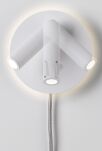 Oprawa ścienna TABARI LED 4.4W 3000K  1x300lm i 1x160lm 230V biały / chrom / metal - 4