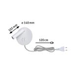Oprawa ścienna TABARI LED 4.4W 3000K  1x300lm i 1x160lm 230V biały / chrom / metal - 8
