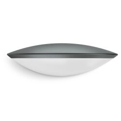 Lampa elewacyjna z czujnikiem ruchu i zmierzchu Steinel L 825 SC LED iHF Bluetooth Mesh Connect 9,7W 3000K 707lm IP44 IK03 230V antracyt / aluminium