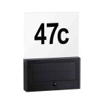 Oprawa elewacyjna NEDA LED numer domu 2200K 18lm + czujnik zmierzchu IP44 antracyt - 2