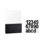 Oprawa elewacyjna NEDA LED numer domu 2200K 18lm + czujnik zmierzchu IP44 antracyt - 3