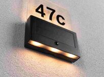 Oprawa elewacyjna NEDA LED numer domu 2200K 18lm + czujnik zmierzchu IP44 antracyt - 5