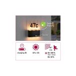 Oprawa elewacyjna NEDA LED numer domu 2200K 18lm + czujnik zmierzchu IP44 antracyt - 10