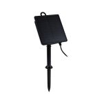 Taśma zewnętrzna LED solar 10m 3,8W DIM RGB 14lm/m czujnik zmierzchu pilot 5V IP44 czarny / tworzywo sztuczne - 14