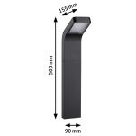 Oprawa ogrodowa KULMA LED 7.5W 500lm 500mm 3000K IP44 odporna na wodę morską 230V antracyt aluminium - 4