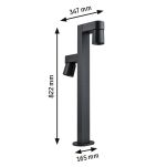 Oprawa ogrodowa KIMU LED 2X8W 2X750lm 3000K IP44 230V antracyt aluminium - 6