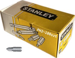 Grot bit PH2 x 25mm - 100 szt 1/4" STANLEY