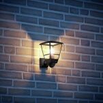 Lampa elewacyjna z czujnikiem ruchu i zmierzchu Steinel L 10 S PIR max.15W E27 IP44 IK03 230V czarna / tworzywo sztuczne - 2