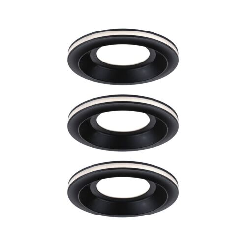 Oprawa wpuszczana SORMUS LED 3X 6.5W 560lm / 180lm 3000K IP65 230V czarny / tworzywo sztuczne