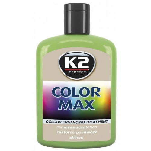 Koloryzujący wosk nabłyszczający K2 COLOR MAX 200ml JASNOZIELONY