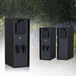 Zewnętrzna kolumna zasilająca RIO 2GN. 24V Plug & Shine + 2GN. 230V IP44 + czujnik zmierzchu stal szlachetna / antracyt - 3