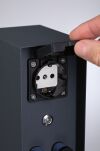 Zewnętrzna kolumna zasilająca RIO 2GN. 24V Plug & Shine + 2GN. 230V IP44 + czujnik zmierzchu stal szlachetna / antracyt - 7