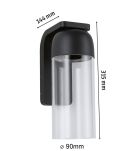 Oprawa elewacyjna LANTEA IP44 max.15W E27 230V antracyt  / aluminium - 5