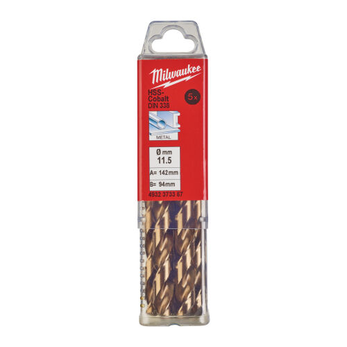 Wiertło HSS-G CO Cobalt 11,5 mm (5 szt.) MILWAUKEE