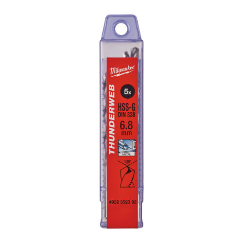 Wiertła do metalu HSS-G Thunderweb 6,8  (5 szt.) MILWAUKEE