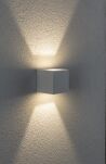 Oprawa elewacyjna CYBO LED 2x3,5W 2700K 2x355lm IP65 80x80mm 230V biały / aluminium - 2
