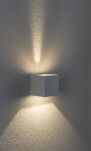 Oprawa elewacyjna CYBO LED 2x3,5W 2700K 2x355lm IP65 80x80mm 230V biały / aluminium - 3