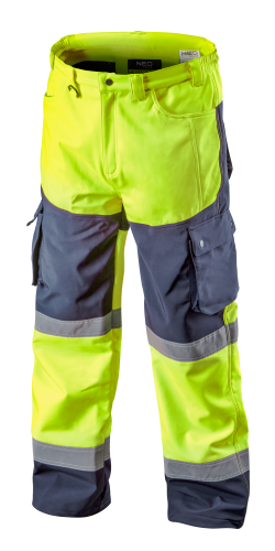 Spodnie robocze ostrzegawcze softshell, żółte, rozmiar XXXL 81-750-XXXL NEO