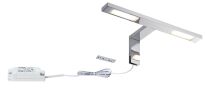 Oprawa ścienna HOOK LED nad lustro 2x3,2W 2x280lm 2700K IP44 230V chrom / metal - 2