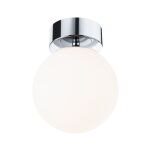 Lampa sufitowa łazienkowa GOVE LED 9W 900lm 3000K IP44 230V chrom satyna / metal - 2