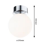 Lampa sufitowa łazienkowa GOVE LED 9W 900lm 3000K IP44 230V chrom satyna / metal - 6