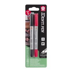 Markery IDenti-Pen czarny + czerwony, Sakura