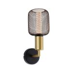 Kinkiet ścienny RAVI E27 max.60W IP44 230V złoty / czarny matowy / metal - 3