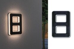 Oprawa elewacyjna SOLAR LED numer domu 8 3000K IP44 wymienny akumulator / czarna