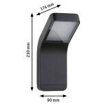 Oprawa elewacyjna KULMA LED 7.5W 520lm 500mm 3000K IP44 odporna na wodę morską 230V antracyt aluminium - 5