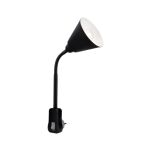 Lampa wtyczkowa JANUS elastyczne ramię  E14 max. 20W 230V czarny - 2