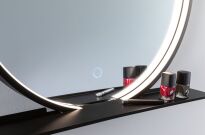 Lustro łazienkowe z półką MIRO LED 10.5W DIM 160lm 2700/4000/6500K 500mm IP44 230V czarny - 7