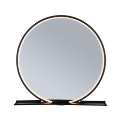 Lustro łazienkowe z półką MIRO LED 10.5W DIM 160lm 2700/4000/6500K 500mm IP44 230V czarny
