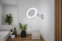 Lusterko kosmetyczne MASUA LED 4W 2700/4000/6500K +wyłącznik IP44 230V czarny matowy / metal - 8
