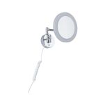 Lusterko kosmetyczne MASUA LED 4W 2700/4000/6500K +wyłącznik IP44 230V czarny matowy / metal - 9