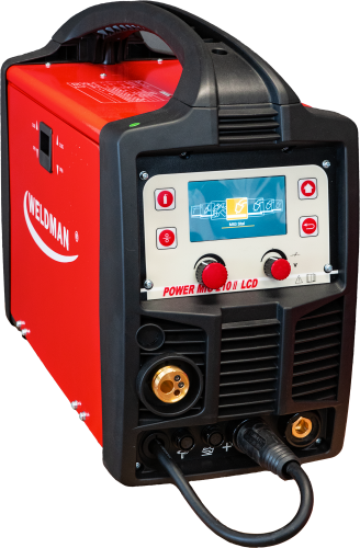 Półautomat inwertorowy POWER MIG 210 LCD SYNERGIA 4x4 MIG/MAG/MMA/TIG DC WELDMAN