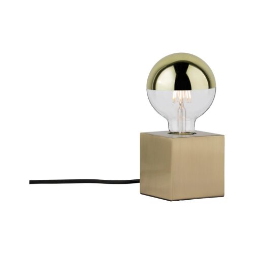 Lampa stołowa DILJA E27 max.1x20W 230V szczotkowany mosiądz / metal  