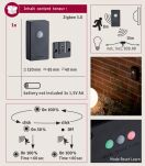 Bezprzewodowy czujnik zmierzchu Plug & Shine IP44 Zigbee Antracyt - 3