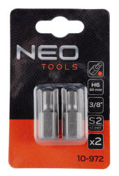 Końcówka bit HEX 6mm 30mm S 2szt. NEO