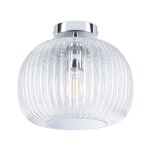Lampa sufitowa łazienkowa RUYA E27 max.60W IP44 230V chrom / szkło - 4