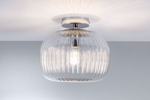 Lampa sufitowa łazienkowa RUYA E27 max.60W IP44 230V chrom / szkło