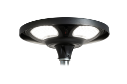 Oprawa parkowa solarna MOONSOLAR LED 25W czujnik ruchu i zmierzchu pilot 4000K IP65 antracyt / aluminium