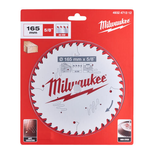 Tarcza widiowa do drewna 165x15.87x1.6mm 40z ATB Milwaukee