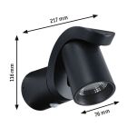 Oprawa elewacyjna CUFF LED 10W 700lm 3000K IP44 230V antracyt aluminium - 6