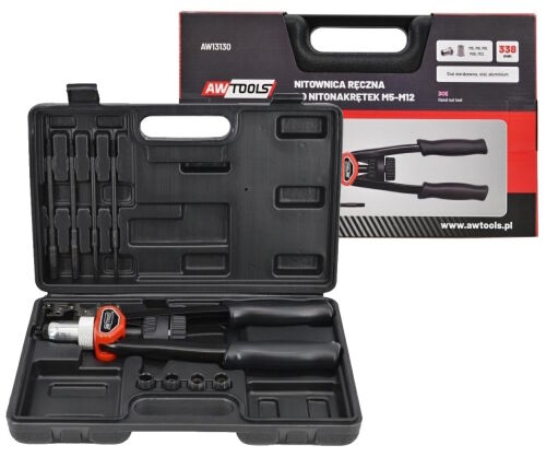 Nitownica do nitonakrętek M5-M12 w walizce AWTOOLS