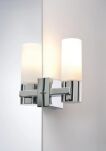 Oprawa ścienna łazienkowa GEMINI zestaw 2szt. E14 max.20W IP44 230V chrom satyna / metal szkło - 5