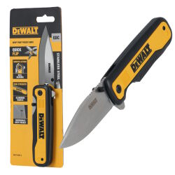 Nóż składany kieszonkowy 82mm ze stali nierdzewnej DROP POINT DeWalt