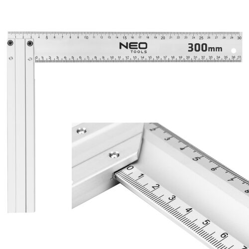 Kątownik budowlany aluminiowy 300 x 175 mm NEO